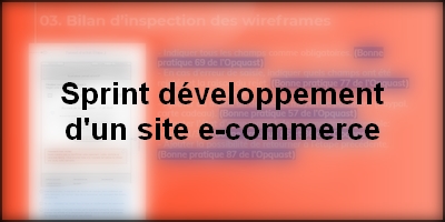 Accès au projet sprint de développement d'un site e-commerce