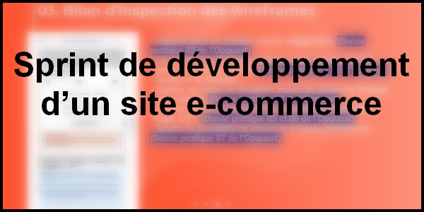 Accès au projet sprint de développement d'un site e-commerce